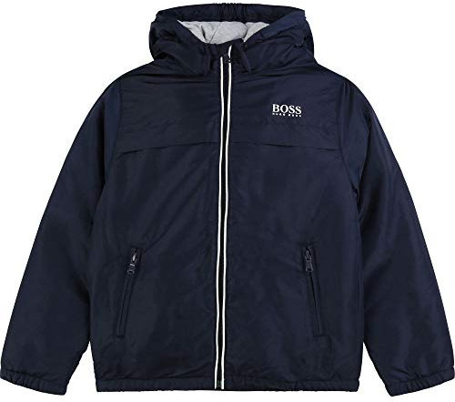 BOSS Coupe-Vent à Capuche Enfant Bleu Cargo 12ANS