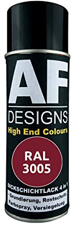 Peinture à couche épaisse 4 en 1 RAL 3005 - Rouge à vin