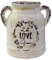 Soyizom Jarrón Grande de cerámica rústica Vintage de Granja Elegante Jarra de Leche, Maceta de Campo, Maceta Decorativa Francesa, Maceta para decoración del hogar, Cocina, Boda.