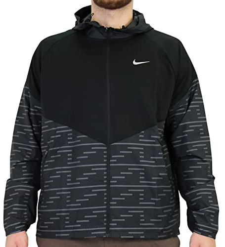 Nike Herren Rdvn Miler Jacke, Black/Reflective, XL EU