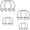 Longita 16G Hufeisen Septum Piercing Chirurgenstahl Nasenpiercing Septum Ring Helix Piercing Ohr Innen 6-12MM Silber Septum Ring