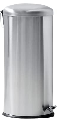 Swan household New Vintage Classic Stunning Silver Foot Pedal Bin Stylish addition to your kitchen 30L
