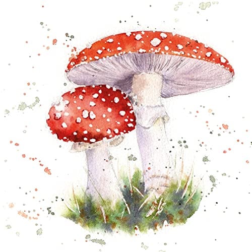 Ambiente Serviette Watercolor Painting 33x33 cm Papier viertel Motiv