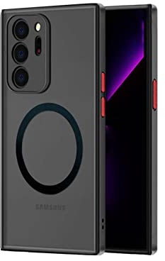 Doowear Galaxy Note 20 Ultra Case Magnetic [Support Magsafe Charger] Wireless Anti-Scratch Shockproof Matte Clear Camera Protection Slim Thin Phone Cover Case for Samsung Galaxy Note 20 Ultra-Black