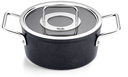 Fissler Adamant/Aluminium-Kochtopf (Ø 20 cm, 2,7L) Töpfe-beschichtet mit Glas-Deckel, antihaftend - Induktion