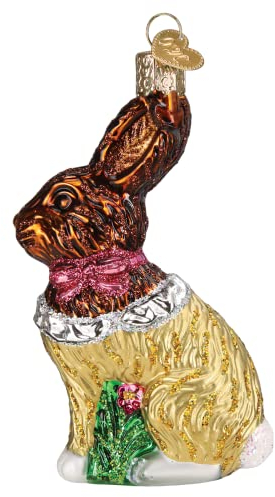 Old World Christmas Schokolade Osterhase Glas geblasen Ornament für Weihnachtsbaum