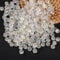 HERZWILD Letter Beads - Approx. 1000 Pieces, 4 x 7 mm Round Craft Beads in Transparent Black & Gold