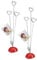 Canzoon Porte Photo Sur Pied 2Pcs Mémo et Porte-clips Message Porte-cartes de Table avec Pince Crocodile et Base en coeur pour la Décoration de Bureau Mariage Fête Maison