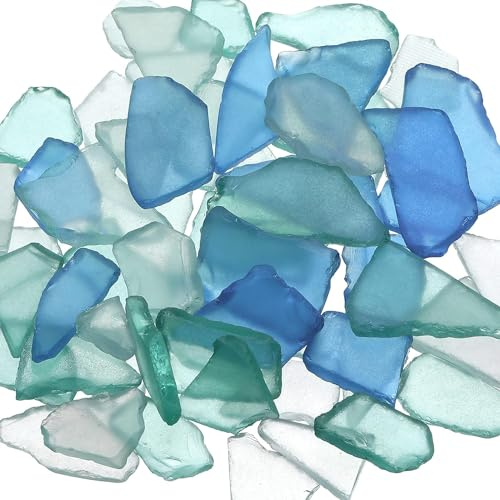 Seeglas zum Basteln, 500 ml, Meeresglasvasenfüller, Deko, flaches mattiertes Meeresglasvasenfüller, zerkleinertes Meeresglas für Strand, Hochzeit, Party, Dekoration, Zuhause, Aquarium, Dekoration,