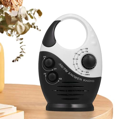 Kongou Radio-,Radio AM FM étanche | Radio de pour Usage intérieur et extérieur, Haut-Parleur pour la Maison, l'extérieur, la Plage et la Salle de Bain