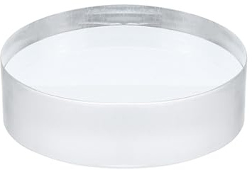 QUARKZMAN Acryl Display Ständer Basis 4x1,2 Zoll Display Aufsteller | Solider Klarer Zylinder Runder, für gewerbliche oder private Ausstellungen Sammlerstücke Schmuck