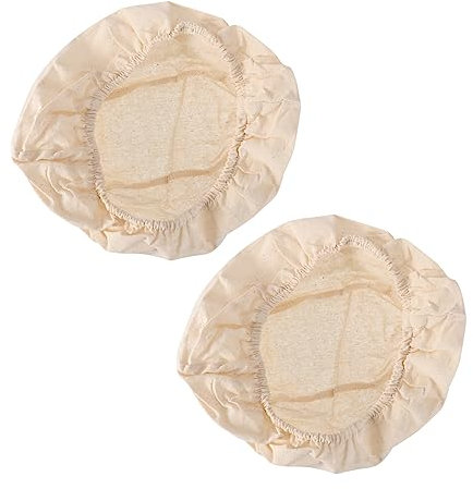 MAGICLULU 2st Teigbrotbackfolie Gärtuch Für Brot Runde Körbe Stoffeinlage Für Brotkörbe Leinenkörbe Werkzeuge Zum Brotbacken Brotkorb Brot Hefetuch Wächter Ovales Brot Runder Korb Organisch