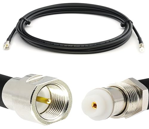 3m FME Stecker auf FME Buchse RG58 Koaxialkabel — Verlängerung Low Loss FME antennenkabel 50ohm — für RF Antenne GSM LTE 4G 5G 6G Router