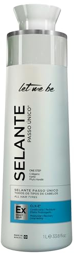 Let Me Be - Selante un solo paso, Reductor de volumen, Efeito matizador, Sin formol 4 acciones en 1, restaura, sella, trata y alisa 100% Brasileño, Con Colágeno y Fito Queratina | 1 litro