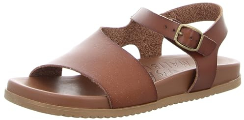 Blowfish Malibu Crisen-B Damen Sandale mit asymmetrischer Schnalle, Hellbraun, Größe 47, Braun (Henna), 41 EU