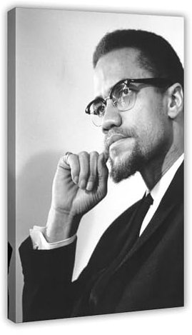 MExmeb Malcolm Leinwand-Poster, Wandkunst, Dekordruck, Gemälde für Wohnzimmer, Schlafzimmer, Dekoration, Rahmen-Stil, 60 x 90 cm, 2 Stück