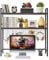 IBUYKE Computer Desktop Bookcase 2-Tier 37.5 Inch Multipurpose Wood Desk Hutch Bookshelf for Computer with Adjustable Shelf Display Rack Desk Organizer for Office Home Dormitory,Brown TMZ003H