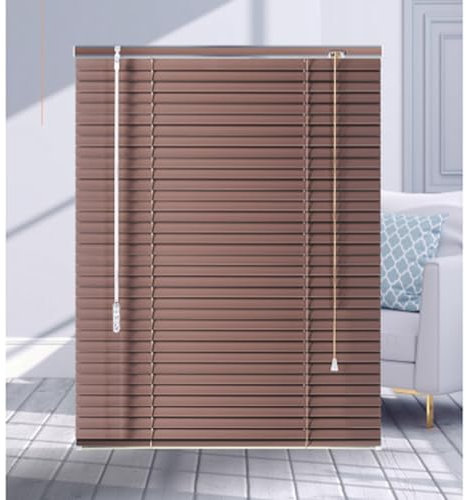Xrdbfd Metall Venezianische Jalousie, Braune Fenster Jalousien, 25mm Aluminium Lamellen Venezianische Jalousette, Sonnenschutzrollos Für Haus/küche/büro,WxH-110x240cm/43.3 * 94.5in