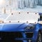 Giyim Frostschutz Auto Frontscheibe - Übergröße Magnetische Windschutzscheibenabdeckung mit Reflektierendem Streifen, Autoscheiben Abdeckungen Winter gegen EIS Frost für Meisten Autos (231 x 110 cm)