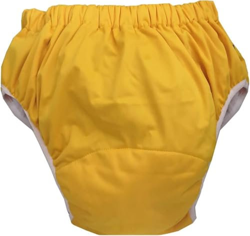 PFHKTO Auslaufschutzwindel for Erwachsene, Wiederverwendbare Stoffwindel, feuchtigkeitsabsorbierende, atmungsaktive Anti-Auslauf-Windeln(L/Large)