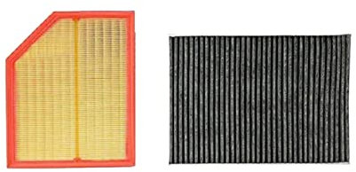 Auto-Luftfilter, Innenraumfilter, 2 Stück, kompatibel mit Volvo XC60 2. 2017, 2018, 2019, 2020, 2021, 2022, 2.0, D4, D5, T5, T6, T8 (2 Filter-Set A)