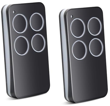 2 pezzi telecomando per cancello compatibile con V2 Phox, telecomando per garage universale 433,92 MHz, 4 canali, telecomando per V2 Phoenix 2,V2 Phoenix 4,V2 TXC,V2 TRC,V2TSC4,V2 Hand