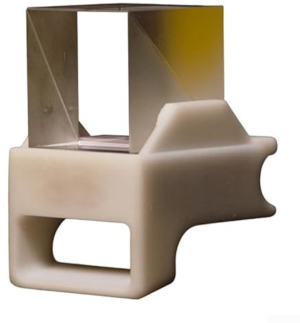 Getdoublerich Display olografico a cubi 3D, orologio meteorologio/decorazione animazione GIF, orologio digitale intelligente con stazione meteorologica (bianco)