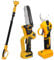 Electric Pruner Kit, 6 inches Cordless Chainsaw & Electric Pruning Shears 2 Pcs Batteries with Max 8 ft Extension Pole, SK5 Blades