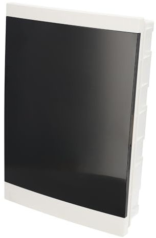 EDO Coffret de Distribution Encastré 3 Rangée pour 36 Modules 43 x 30 x 9,5 cm IP40 - Blanc Boîtier Électrique en ABS - Coffret Électrique pour Installations Intérieures