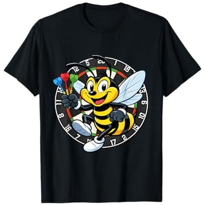 Funny Wasp Darts Player Ally Pally Dartscheibe Design T-Shirt