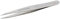 TWEEZERMAN Spitze Pinzette (Handgeschliffene Spitzen, Augenbrauen zupfen, Splitter entfernen, Rostfreier Edelstahl), Silber