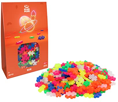 Geniales Konstruktionsspielzeug, Open Play Neon, Bausteine-Set, 300 Teile