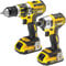 Dewalt DCK250D2-GB XR Brushless Lithium-Ion Combi Drill and Impact Driver with 2 x 2.0Ah Li-Ion Batteries, 18V, 37.21cm x 48.21cm x 15.19cm, Pack of 2