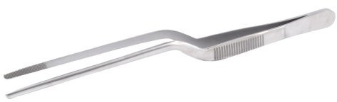 blueINOX Ohrpinzette – Fremdkörperpinzette für Hunde, Katzen & Kleintiere (16 cm, Edelstahl, mattierte Oberfläche)