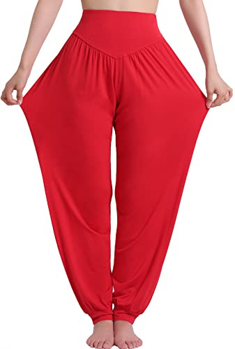 Hoerev Super weiche Modal Spandex Harem Yoga Pilates Hosen