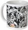 Pyramid International MG23445 - Taza de cerámica Marvel Comics Retro Character, 8 x 11,5 x 9,5 cm, 330ml, blanco y negro