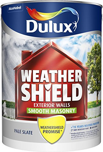 Dulux Weathershield Smooth Masonry Paint - Pale Slate - 5L