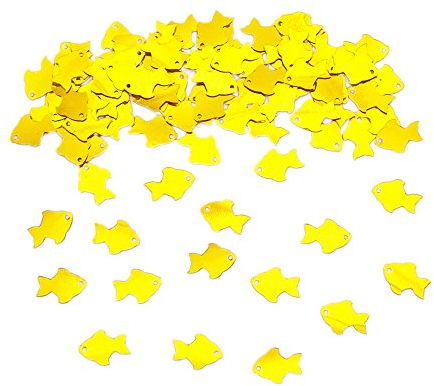 Oblique Unique® Fisch Konfetti Gold Streu Deko Tischdekoration