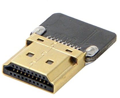 CYFPV 90 Grad FPC 20 poliger HDMI Flachstecker für Flachbandkabel Raspberry Pi, GoPro, Mini-Display, Drohne, Kamera, Gimbal