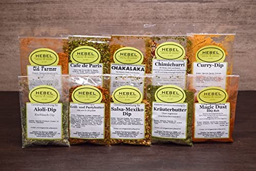 HEBEL´s Probier-Set Gewürzzubereitungen für Grill und Party