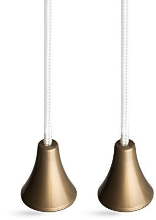 Bathroom Light Ceiling Switch Pull Cord String Twin Pack. Contemporary Colours, from Sleeklight™ (Gold Effect)