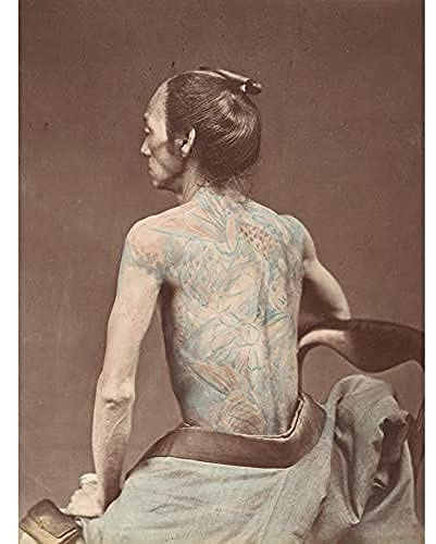 Artery8 Japanisches Mechaniker-Tattoo aus der Edo-Zeit Ungerahmter Leinwanddruck 30x40 cm
