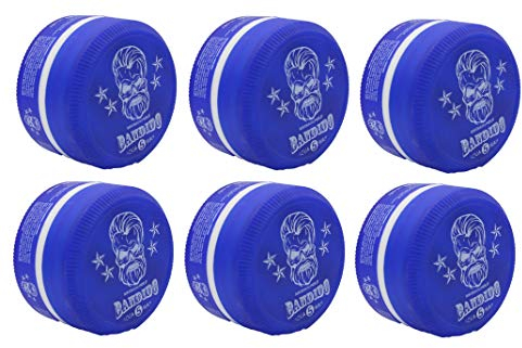 Bandido Aqua Hair Wax Nr.1-8 Matt Fiber Haarwachs Haar Styling Wachs Herren Haargel 150ml Gel Wax Haarwax Matte Look natürliches aussehen Starker Halt für jedes Styling Friseur bedarf (6x, Nr.5)