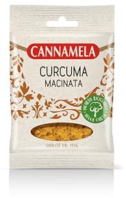 Cannamela, Linea Busta Super, Curcuma Macinata, Confezione da 30g, Ideale per Risotti, Carni, Salse, Dolci da Forno e Come Colorante Naturale per Alimenti
