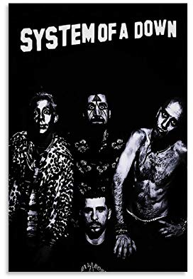 LIANGBO Prison Song System of A Down Poster dekorative Malerei Leinwand Wandkunst Wohnzimmer Poster Schlafzimmer Malerei 08x12inch(20x30cm)