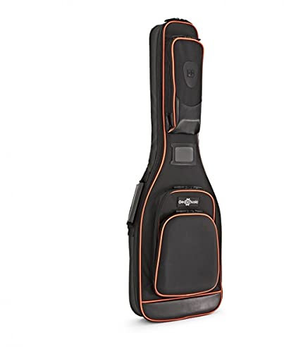 gear4music Pro chitarra elettrica custodia morbida 25mm imbottitura con cinghie