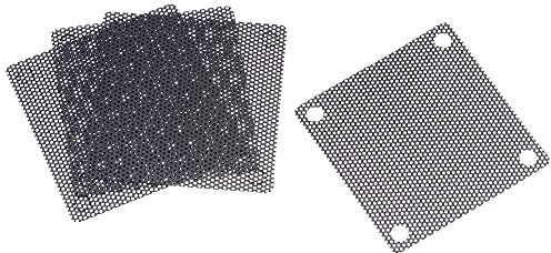 sourcing map PC Dust Fan Screen with Screws for Cooling Dustproof Case Cover PVC 50mm 4pcs