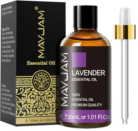 MAYJAM Lavendel Ätherisches Öl 30ML, Lavendelöl für Diffusor, Luftbefeuchter, DIY, Home,Wardrobes