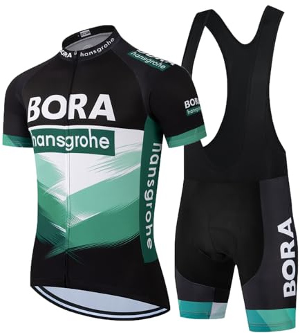 HOMTOL Fahrradtrikot Set Herren Kurzarm Trikot Herrentrikot Radhose Radtrikot Fahrradbekleidung Schnelltrocknend Atmungsaktiv mit 3D Sitzpolster für Rennrad MTB