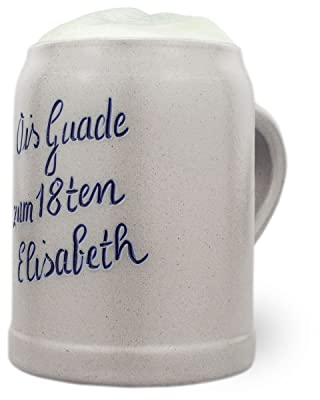 Bavariashop Bierglas mit Gravur • Gravierter Bierkrug mit Namen 0,5l • personalisierter Bierkrug mit Wunschgravur